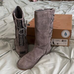 UGG Women's Lace-Up Boots - Taupe